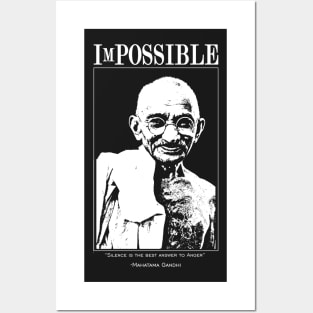 ImPOSSIBLE : Mahatma Gandhi Posters and Art